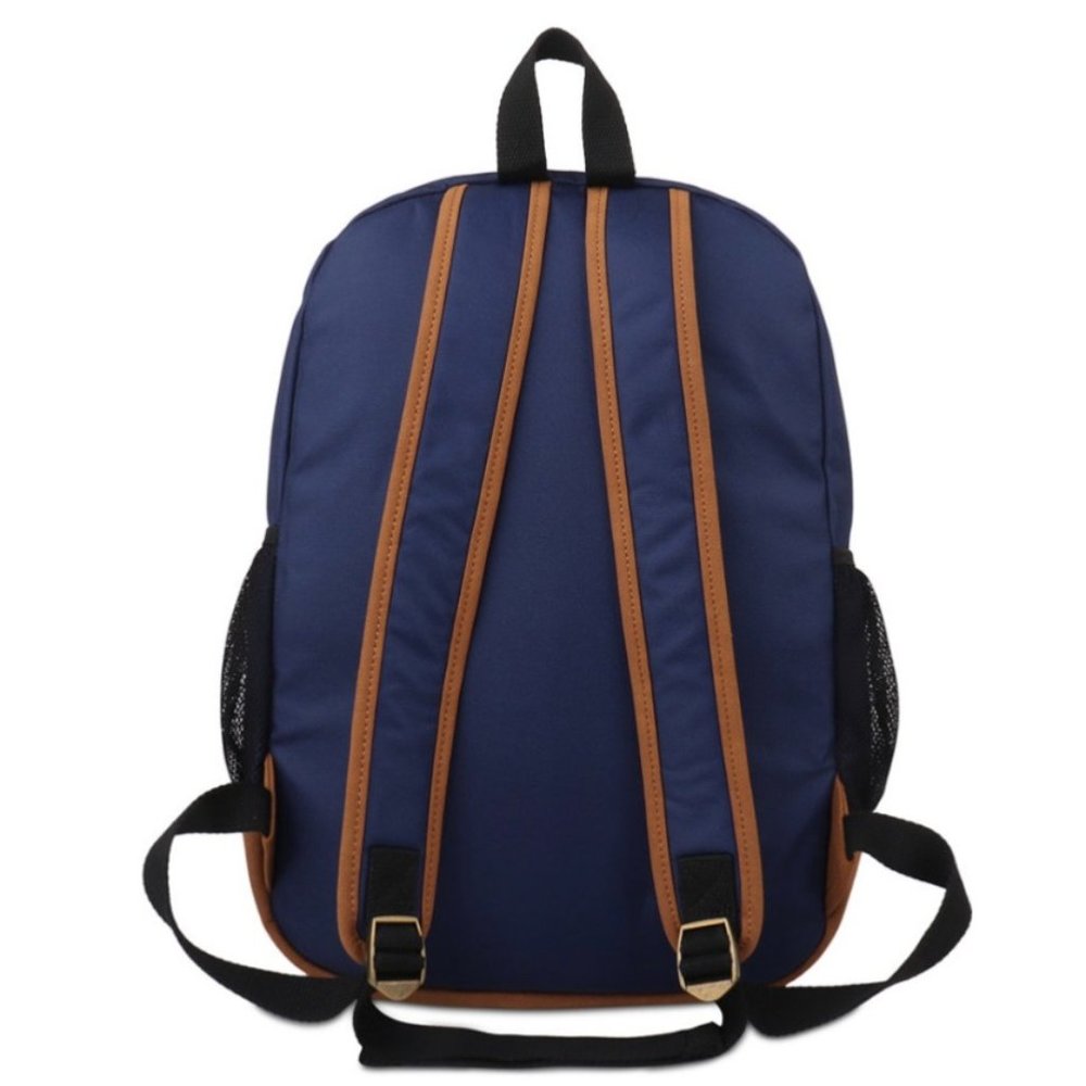 Sun + Stone Men's Riley Solid Backpack Navy OS NWT - Picture 2 of 5